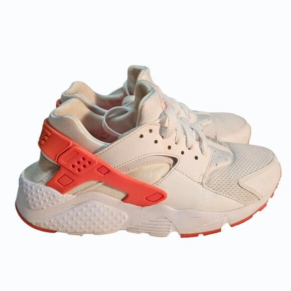 Nike Air Huarache Run GS 'White Racer Pink' 654280-108 6.5 Youth / Womens 8 EUC - Picture 4 of 15